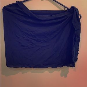 Sheer black swim sarong